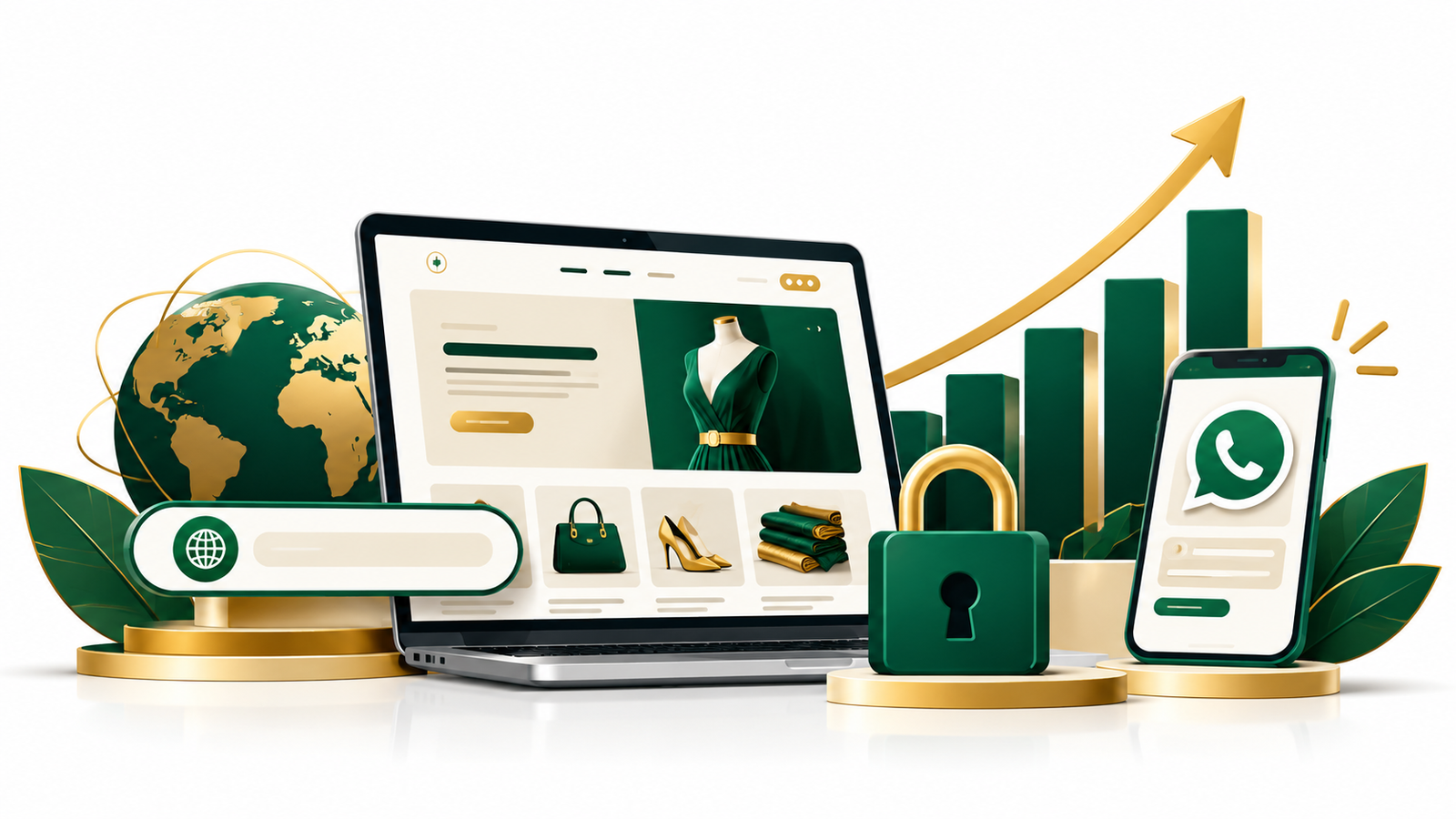 Everything your business needs to launch online, in one package